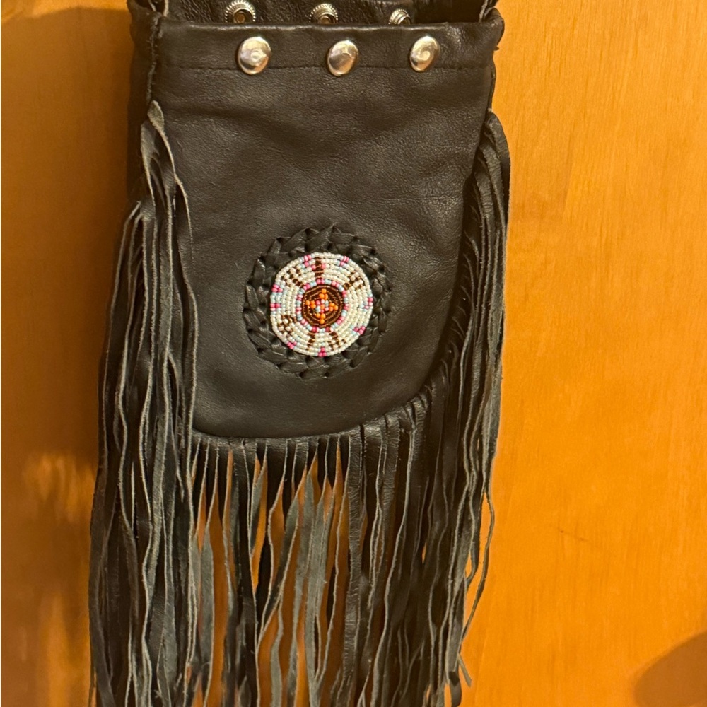 Western Bag 100% Cow Suede beaded and Fringe